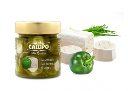 Conserve de peste - PEPERONCINI CON FORMAGGIO DI CAPRA 225G