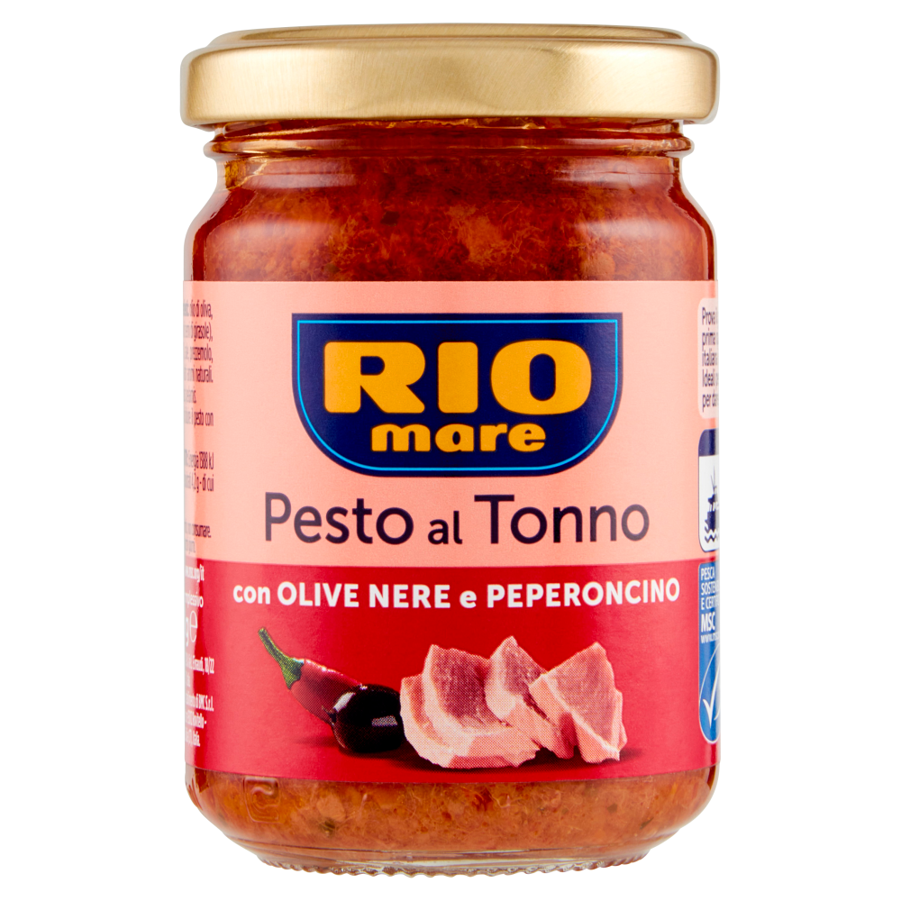Sosuri paste - PESTO RIO MARE TON MASLINE NEGRE SI ARDEI 130G