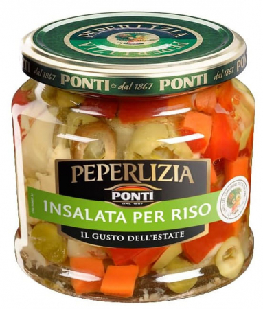 Conserve italiene - PONTI INSALATA PER RISO PEPERLIZIA 350G