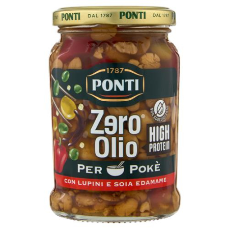 Produse alimentare italiene - PONTI ZERO OLIO PER POKE CON LUPINI E SOIA EDAMAME 290G