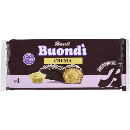 Prajituri, napolitane, cornuri italiene - PRAJITURA BUONDI BAULI CREMA 184G