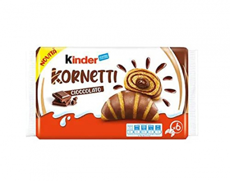 Produse alimentare italiene - PRAJITURA KINDER KORNETTI CACAO 252G