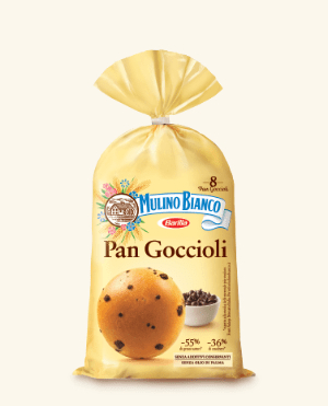 Prajituri, napolitane, cornuri italiene - PRAJITURA MULINO BIANCO 8 PAN GOCCIOLI 336G