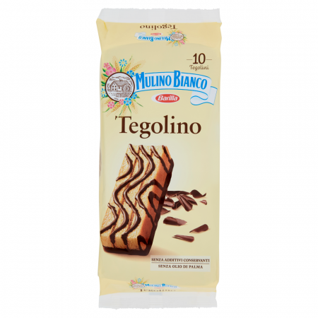 Prajituri, napolitane, cornuri italiene - PRAJITURA MULINO BIANCO TEGOLINO 10X35G