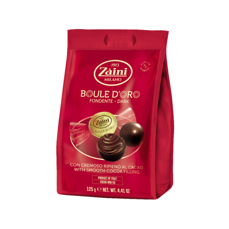 Bomboane italiene - PRALINE ZAINI BOULE D'OR FONDENTE 125G