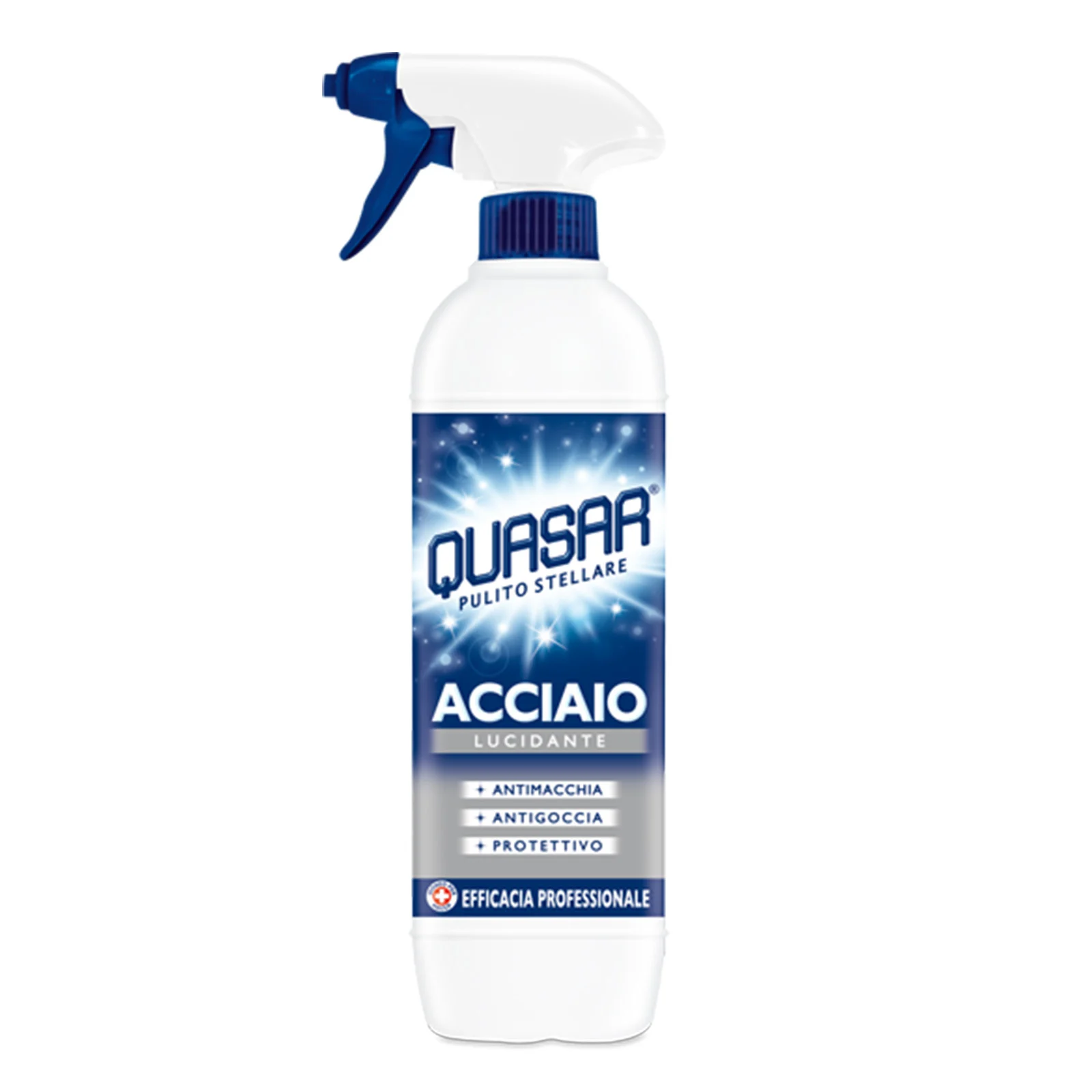 Solutii curatat suprafete baie - QUASAR SUPRAFETE DURE ACCIAIO 680 ML