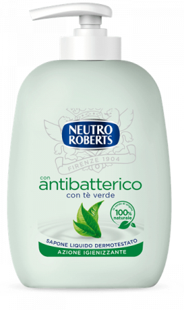 Sapun Lichid sau Solid Antibacterian Pentru Fata sau Maini - SAPUN LICHID NEUTRO ROBERTS ANTIBACTERIAN 200ML