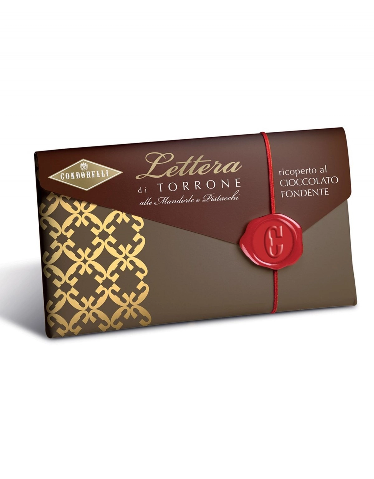 Bomboane italiene - SCRISOARE NUGA CONDORELLI CIOCOLATA FONDENTE 100G