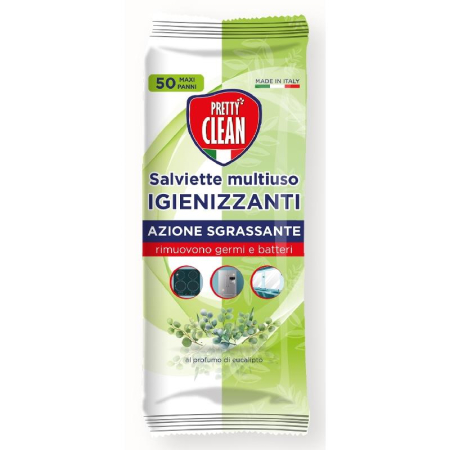 Produse de curatenie - SERVETELE IGIENIZANTE PENTRU CASA PRETTY CLEAN EUCALIPT
