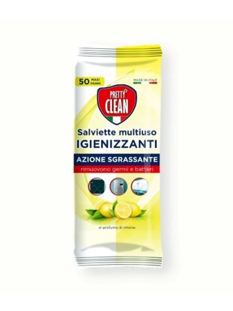 Produse de curatenie - SERVETELE IGIENIZANTE PENTRU CASA PRETTY CLEAN LIMONE