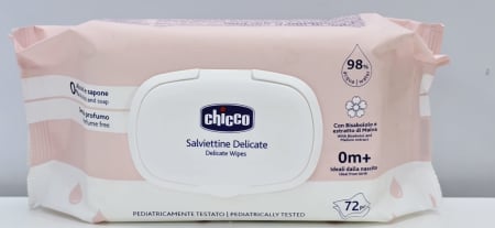 Servetele umede, nazale - SERVETELE UMEDE CHICCO DELICATE 72 BUC