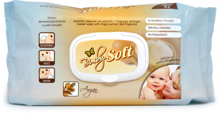 Servetele umede, nazale - SERVETELE UMEDE PENTRU COPII SOFT ARGAN 72BUCATI