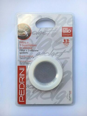 Cafea italiana - SET 3 GARNITURI + 1 FILTRU PEDRINI 3 SI 4