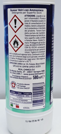 SOLUTIE QUASAR VETRI CU AMONIAC 580ML [1]
