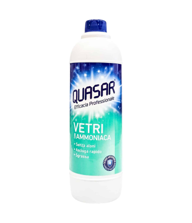 Produse de curatenie - SOLUTIE QUASAR VETRI CU AMONIAC REZERVA 580ML