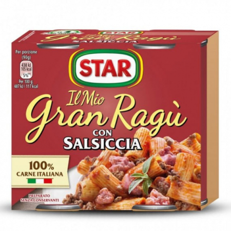Sosuri paste - STAR GRAN RAGU SALSICCIA 2X180G