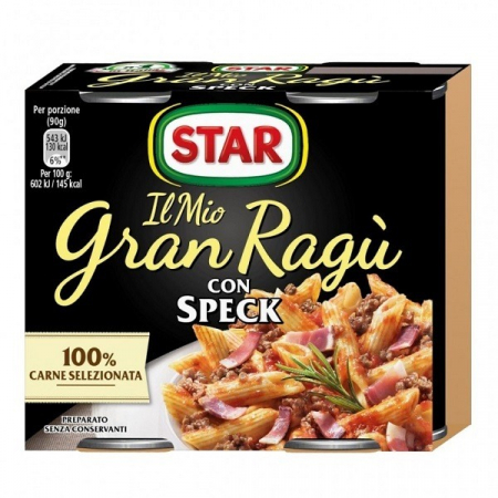 Produse alimentare italiene - STAR GRAN RAGU SPECK 2X180G