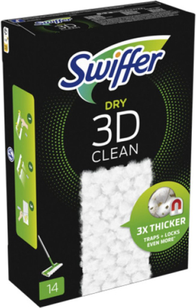 Produse de curatenie - SWIFFER LAVETE PENTRU PODELE 3D 14 BUC