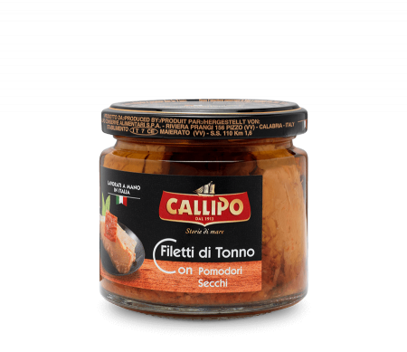 Produse alimentare italiene - TON CALLIPO FILE CU ROSII USCATE 200G