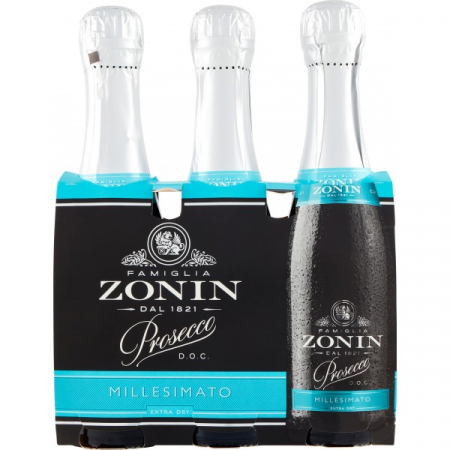 BAUTURI - VIN ZONIN PROSECCO MILLES EXTRA DRY 3X200ML