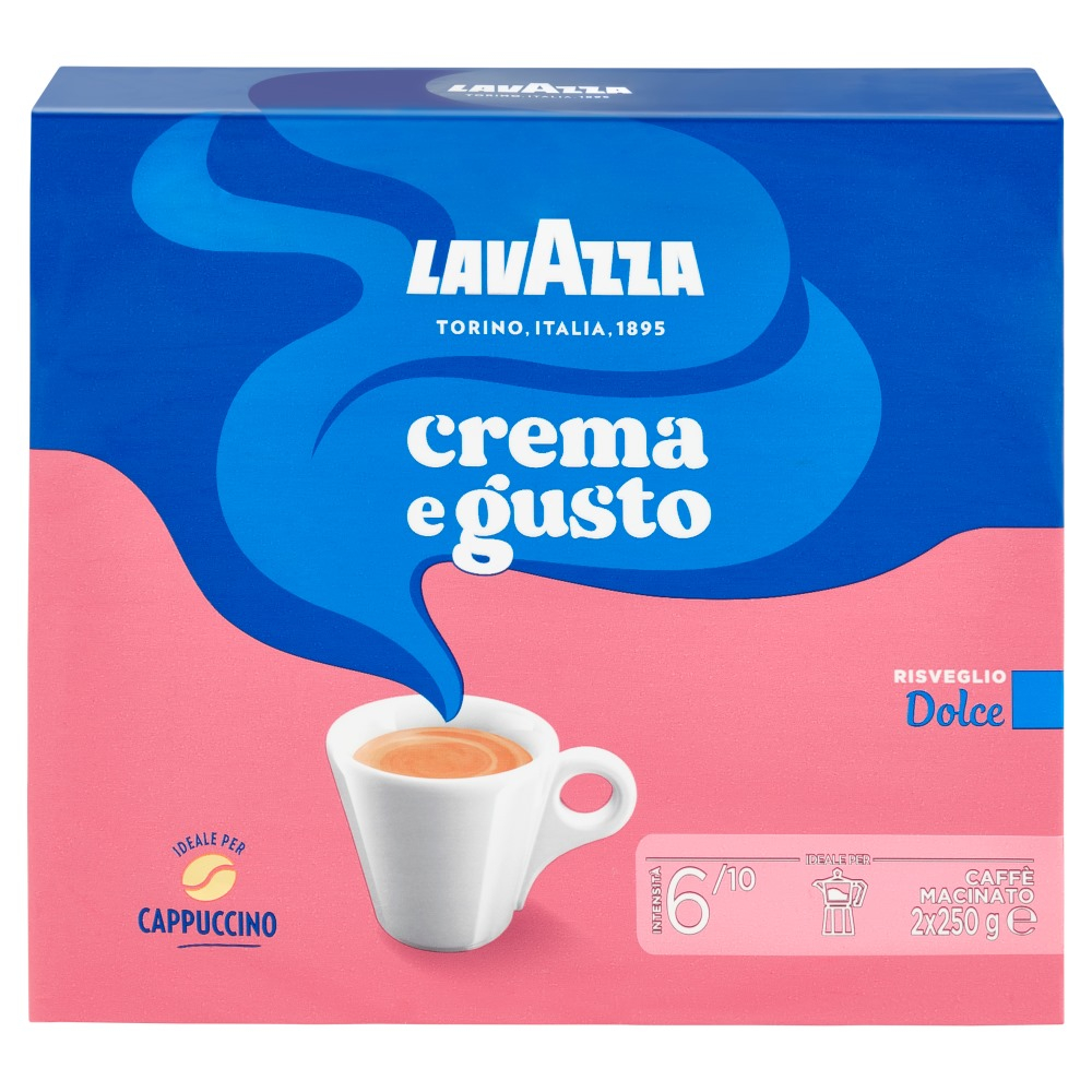 Product Image for CAFEA LAVAZZA CREMA E GUSTO DOLCE 2X250G