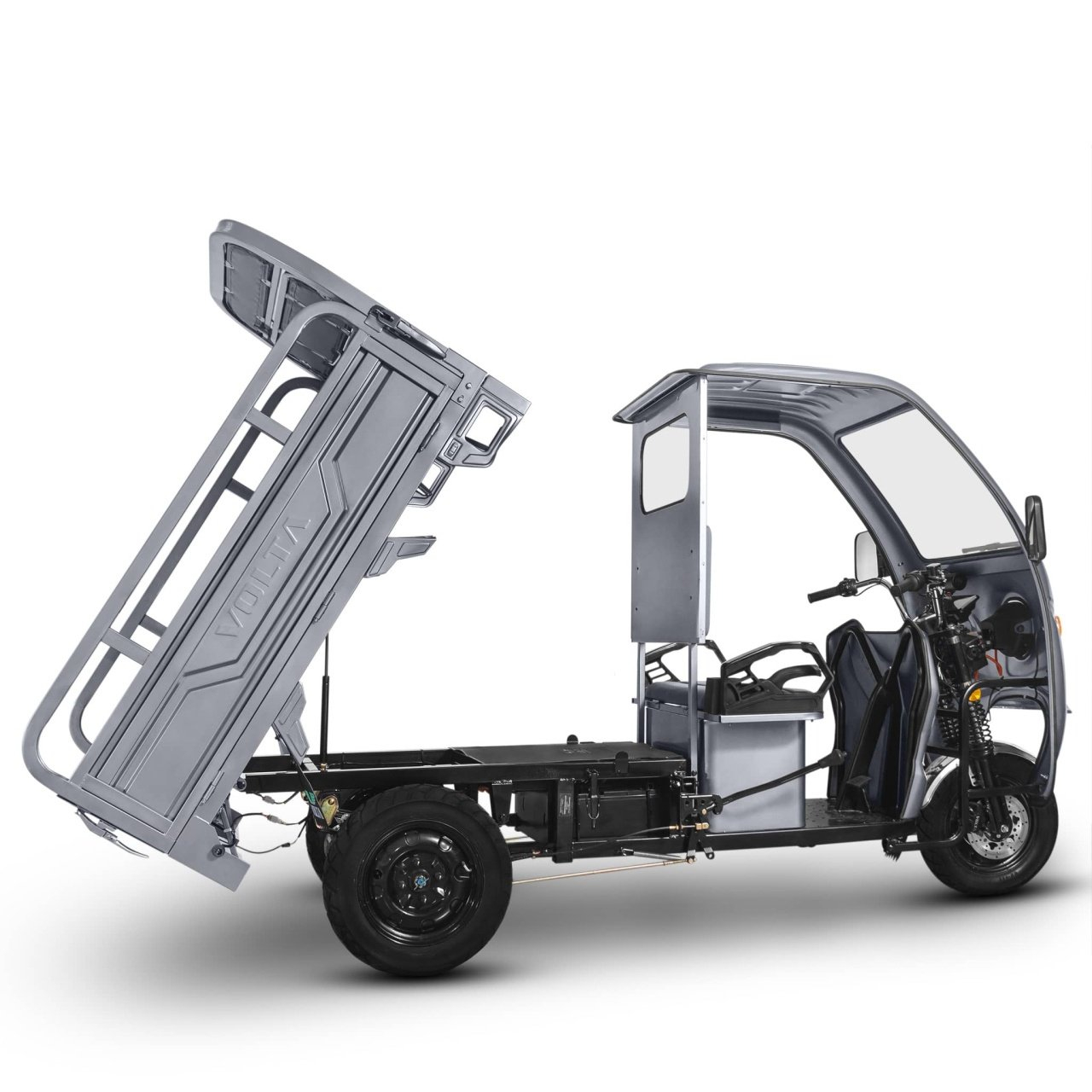 Triciclu Electric Voltarom Hercules VT5 – Roșu, Cu Cabină, 3900W, Autonomie 50 km, Fără Permis [12]