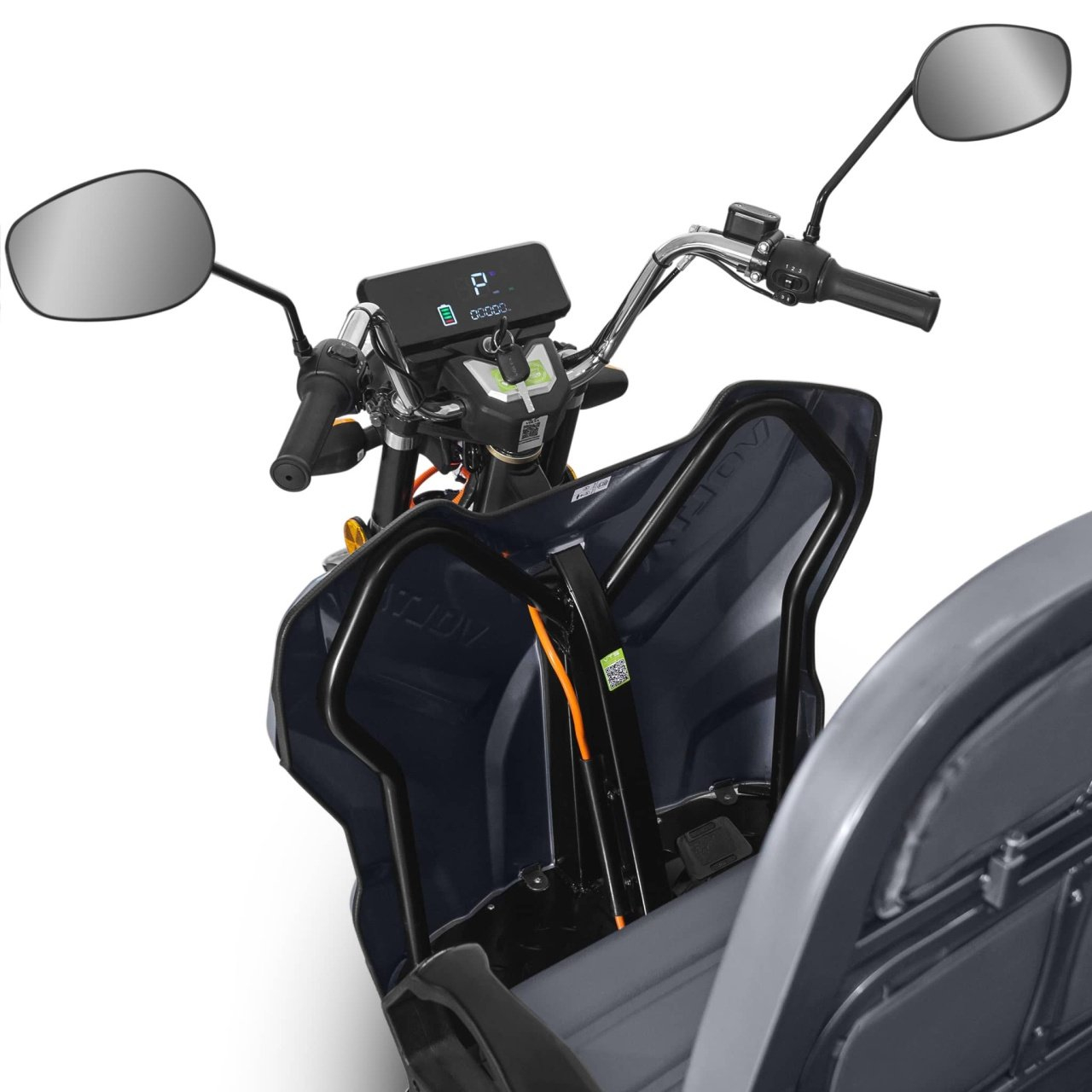 triciclu Hercules – Triciclu Electric 3900W 72V 45Ah, Gri, Fără Permis, Autonomie 50 km [5]