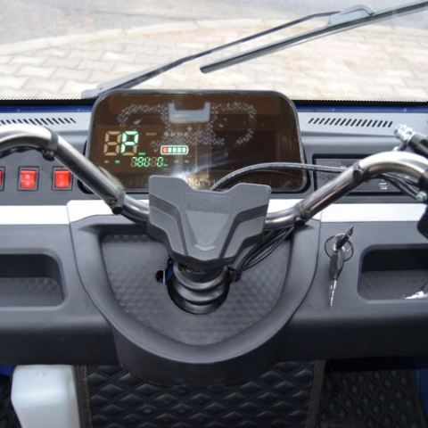 Triciclu electric 2000W cu cabina, fara permis, 25Km/h, 72V. 58Ah, autonomie pana la 75Km [3]