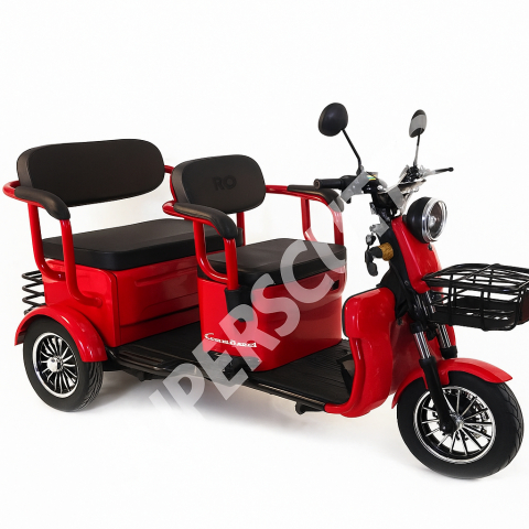 Triciclu electric persoane - Triciclu Electric Camarad Rotakt – model 3 roți cu coș marfă