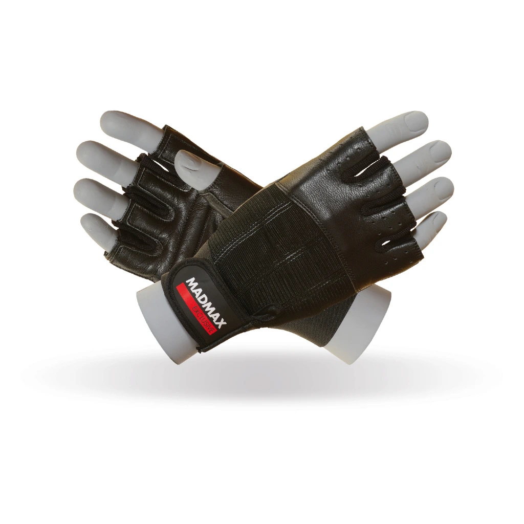 Manusi negre, MadMax, Clasic workout gloves, Black [1]