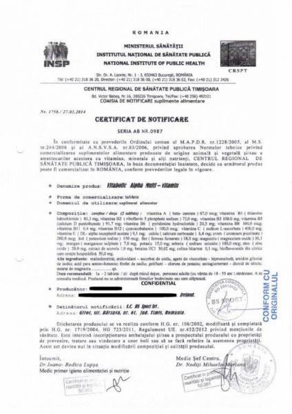 Complex de multivitamine, Vitabolic, Alpha MultiVitamin, 90 de tablete [4]