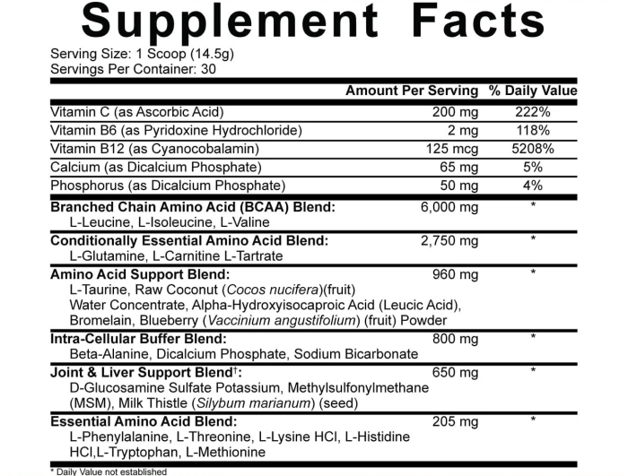 Aminoacizi, 5% Rich Piana, All Day You May, 465 de grame, pudra [2]