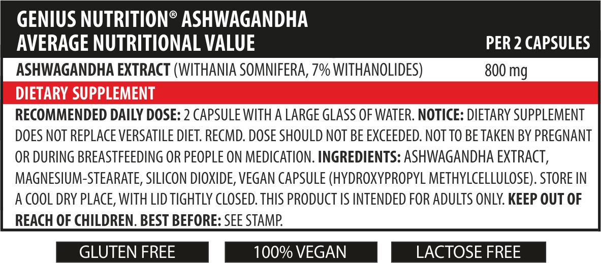 Ashwagandha, Genius Nutrition, 90 de capsule [2]