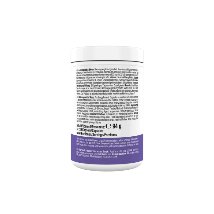 Ashwagandha, Weider, Ashwagandha Sleep, 120 de capsule [3]