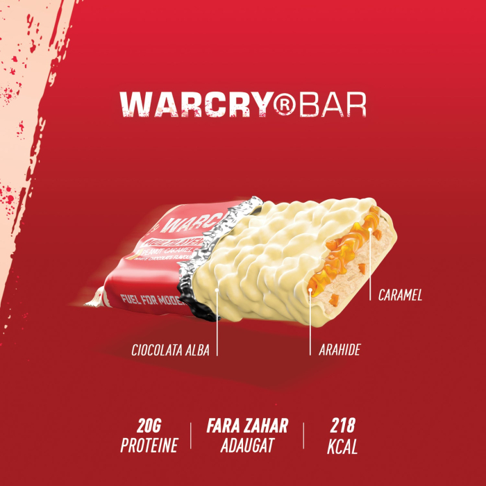 Baton protein, Genius Nutrition, Warcry Protein Bar, baton de 55 de grame [3]