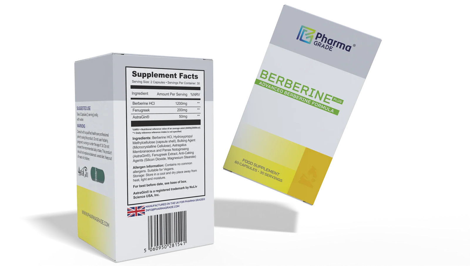 Berberina HCl, Pharma Grade, Berberine Plus, 60 de capsule [4]