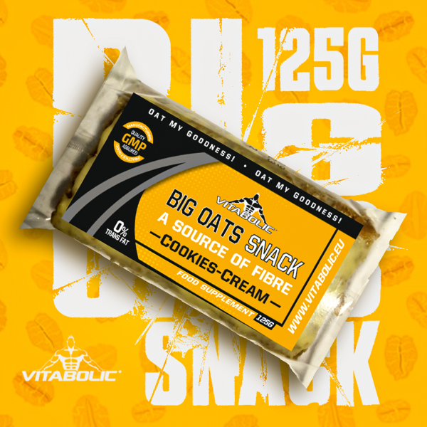 Baton din ovaz, Vitabolic, Big Oats Snack, 125 de grame [4]