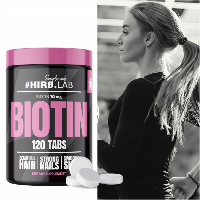 Biotina, Hiro Lab, Biotin 10mg, 120 de tablete [5]