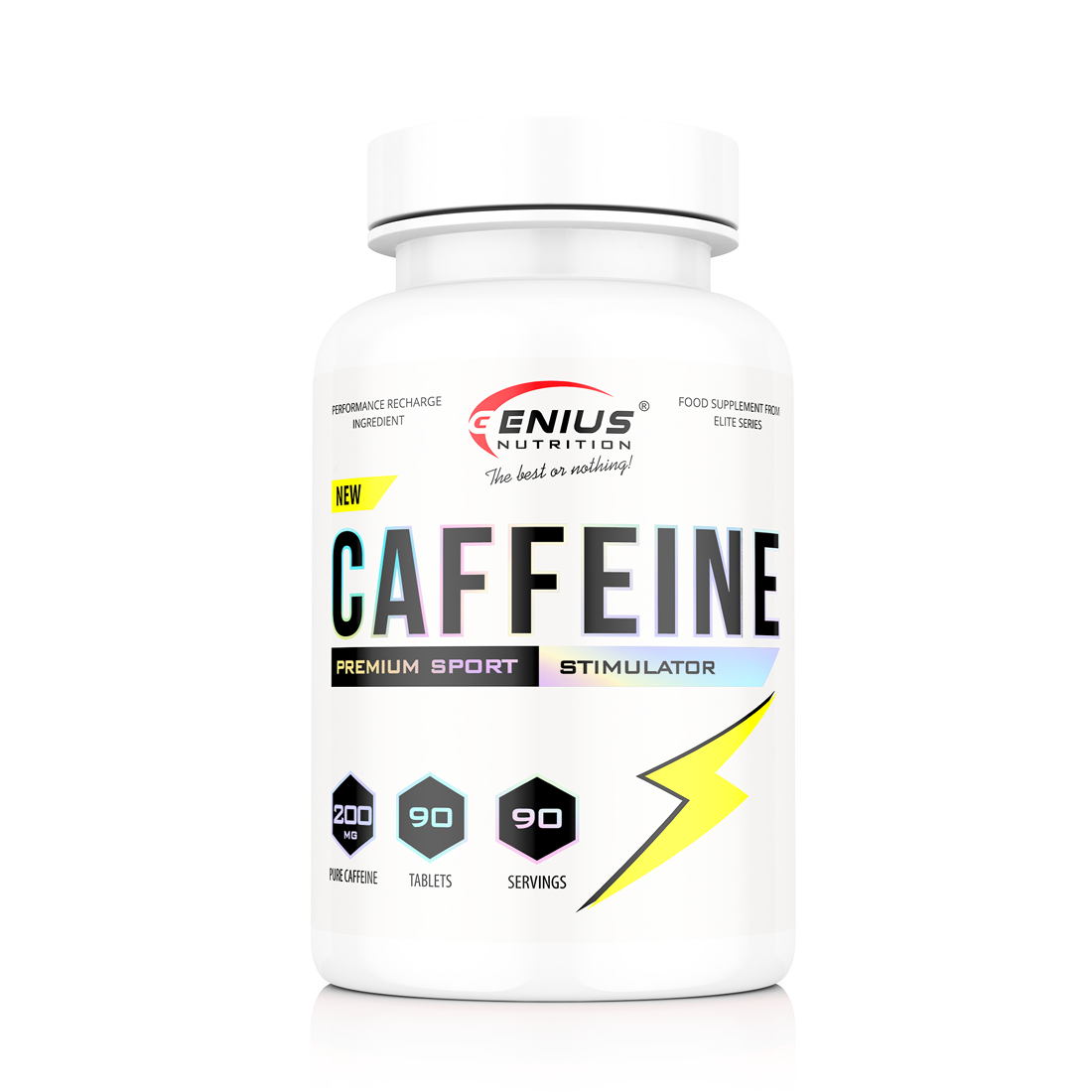 Cofeina, Genius Nutrition, 90 de tablete [1]