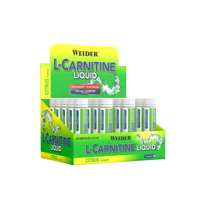 Carnitina lichida, Weider, L-Carnitine Liquid, 20 de fiole [1]