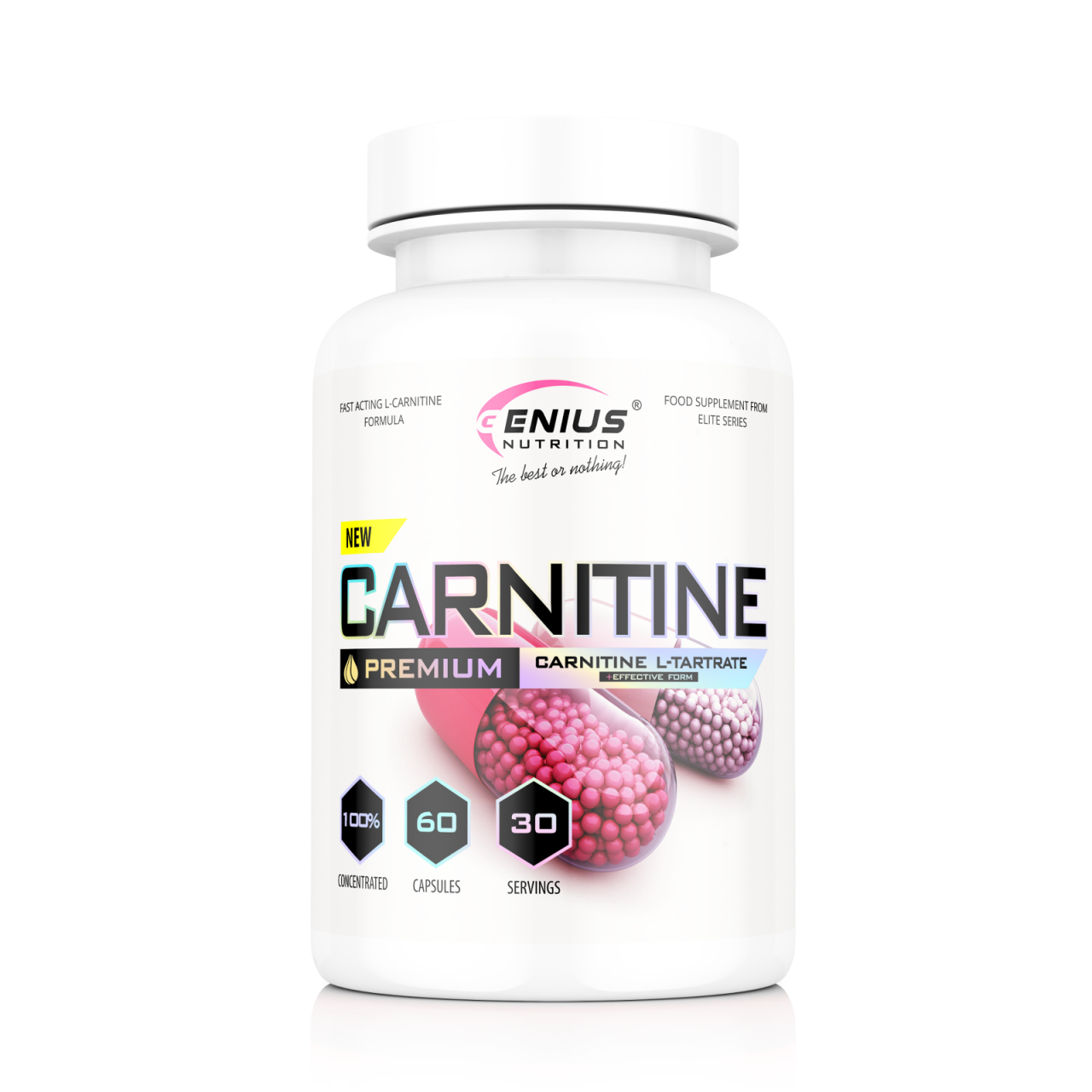 Carnitina, Genius Nutrition, 60 de capsule [1]