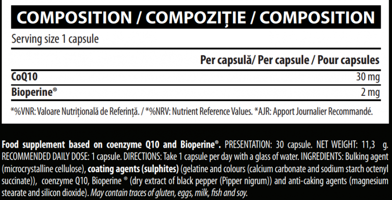 Coenzima Q10 + BioPerina, Vitabolic, 60 de capsule [3]