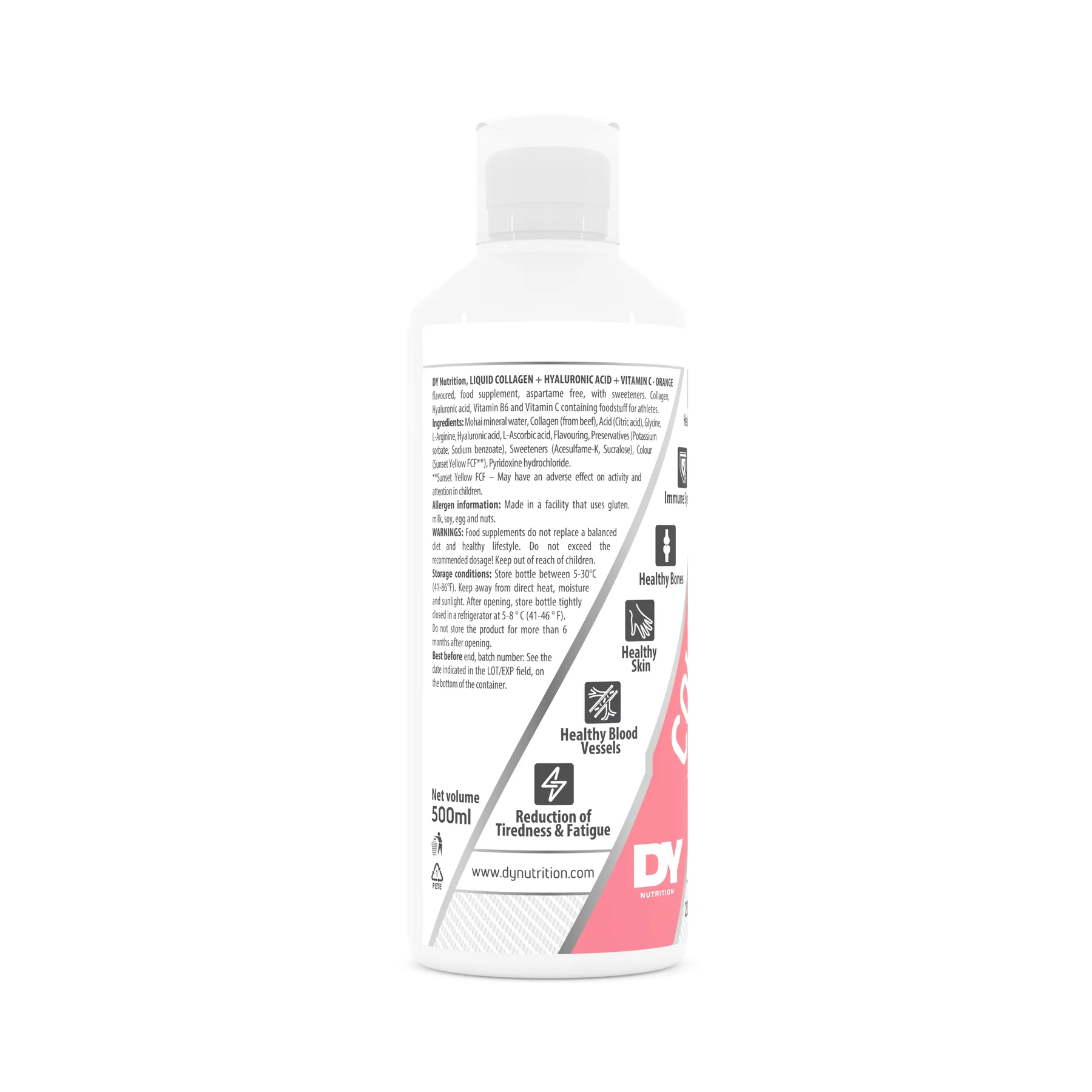 Colagen, DY Nutrition, Collagen + Vitamin C + Hyaluronic Acid, 500ml, lichid [3]