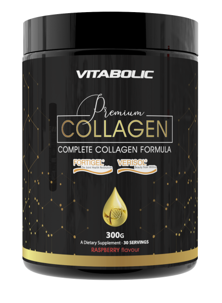 Colagen, Vitabolic, Premium Collagen Raspeberry, 300 de grame, pudra [1]