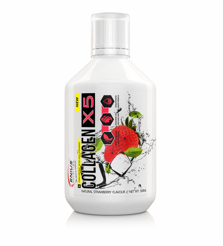 Colagen lichid, Genius Nutrition, Collagen-X5, sticla de 500ml [1]