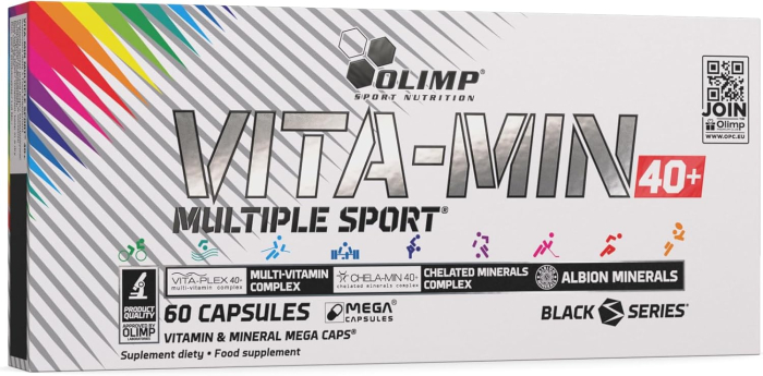 Complex de vitamime, Olimp Sport Nutrition, Vita-Min Multiple Sport 40+, 60 de capsule [1]