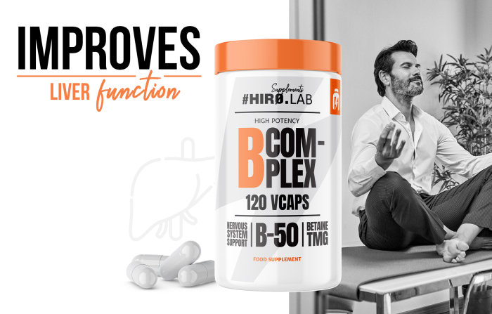 Complex de vitamin B, Hiro.Lab, B Complex, 120 de capsule [5]