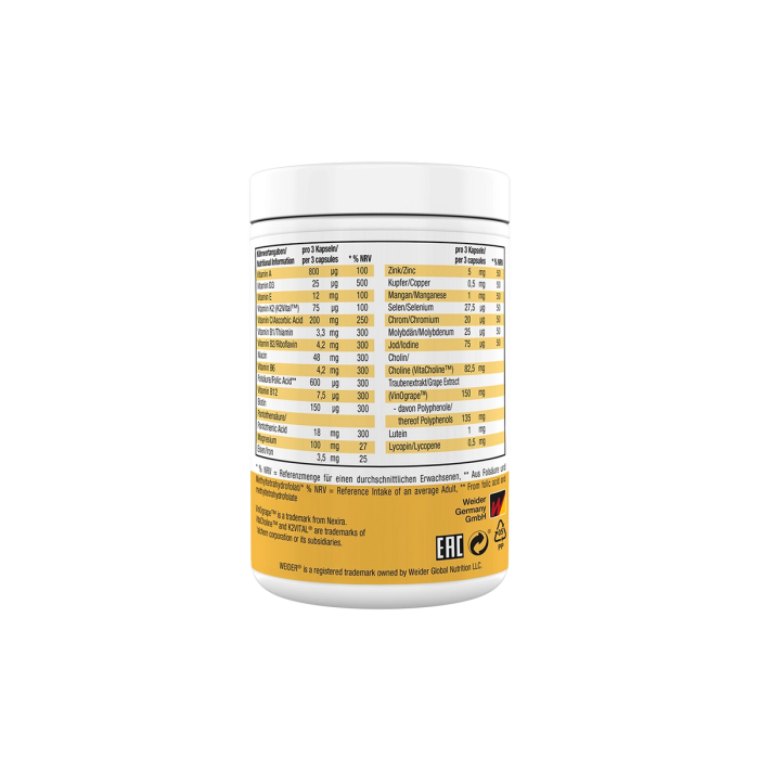 Complex de vitamine, Weider, Multivitamin Complete, 90 de capsule [2]