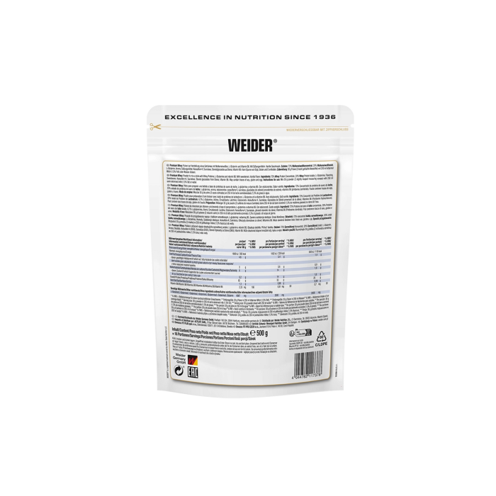 Concentrat proteic din zer, Weider, Ultrafiltrated Premium Whey, 500 de grame, pudra proteica [2]
