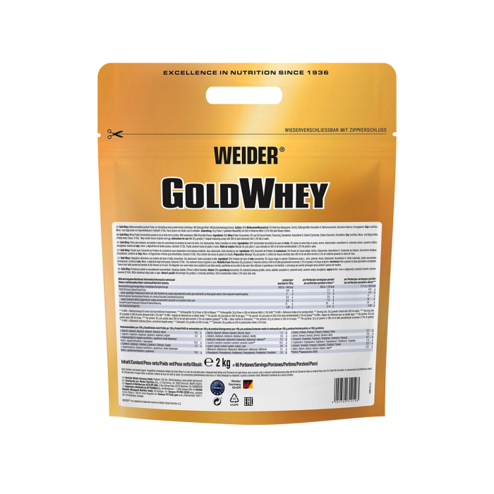 Concentrat proteic, Weider, Gold Whey, 2kg, pudra proteica [2]